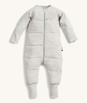 ergoPouch Sleep Onesie in Grey Marle - a 2.5 TOG winter onesie for babies and toddlers