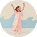 Our award-winning Sleep Suit Bag converts from a sleeping bag to a suit with legs, using zippers. The ideal sleeping solution for a toddler, and Australia's most loved Sleep Suit for the toddler years.