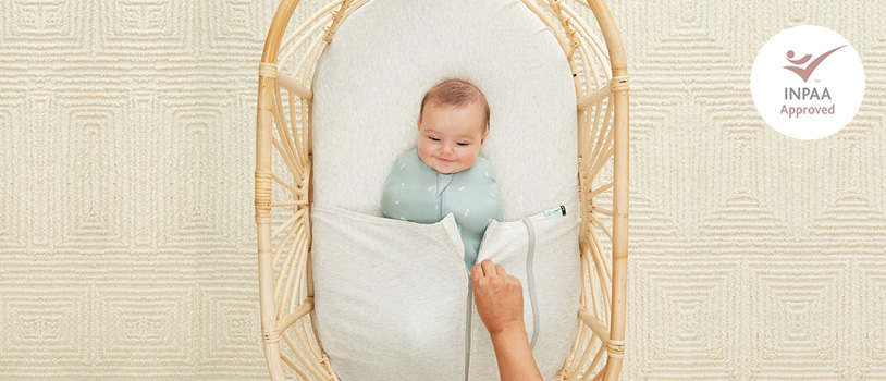 ergoPouch Baby Tuck Sheet approved as safe by leading Australian infant safety group INPAA